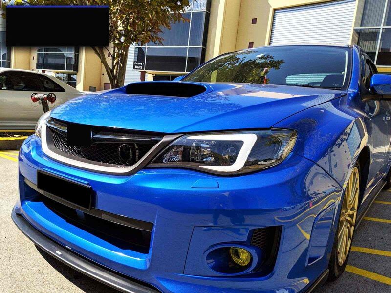V2 LED 3D DRL Projector Sequential Headlights Fit For Subaru Impreza WRX G3 Halogen Type 2008-2013