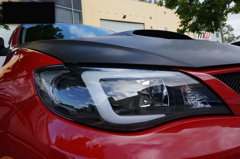 V2 LED 3D DRL Projector Sequential Headlights Fit For Subaru Impreza WRX G3 Halogen Type 2008-2013