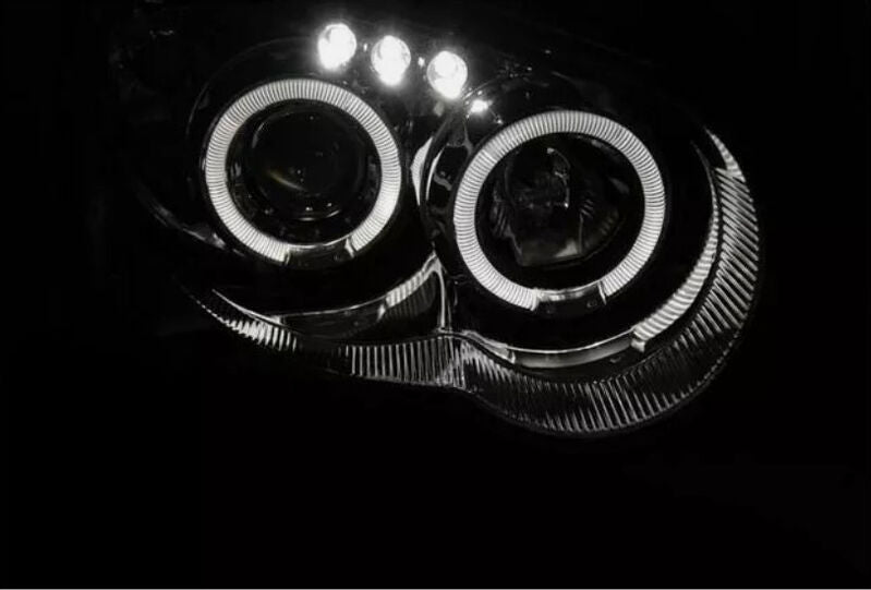 Clear LED Angle Eyes Projector Headlights Fit For Subaru Impreza WRX RX STI Blobeye GD 2003-2005