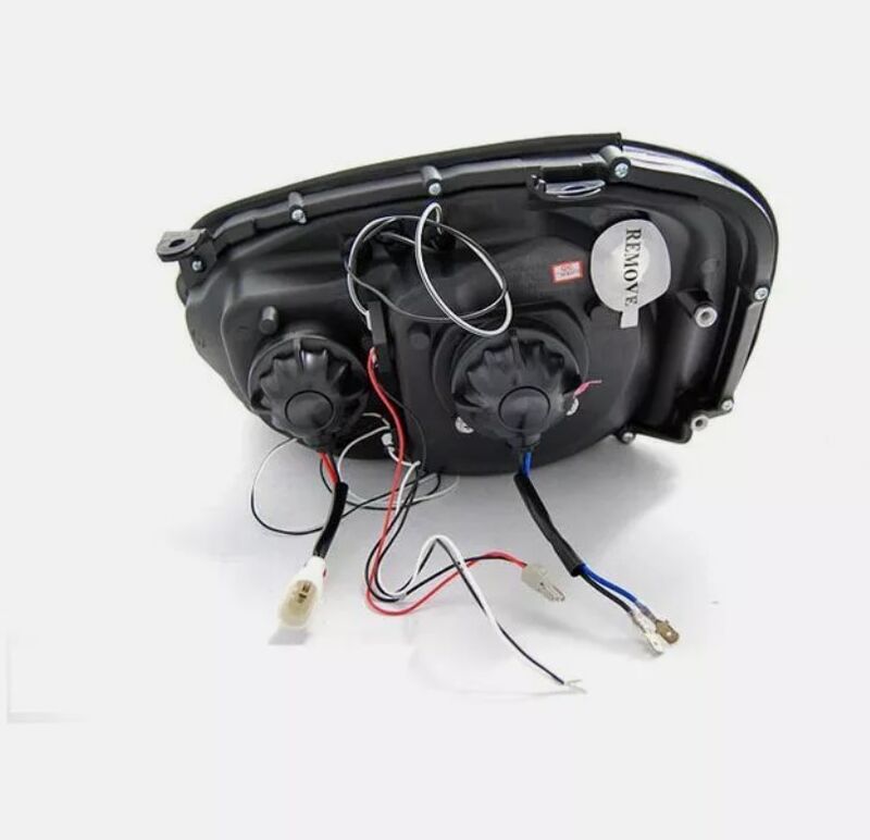 Clear LED Angle Eyes Projector Headlights Fit For Subaru Impreza WRX RX STI Blobeye GD 2003-2005