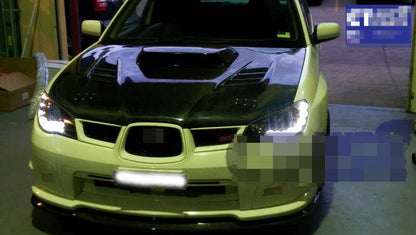 Black LED DRL Projector Headlights Fit For Subaru Impreza WRX STI RX GD 2005-2007