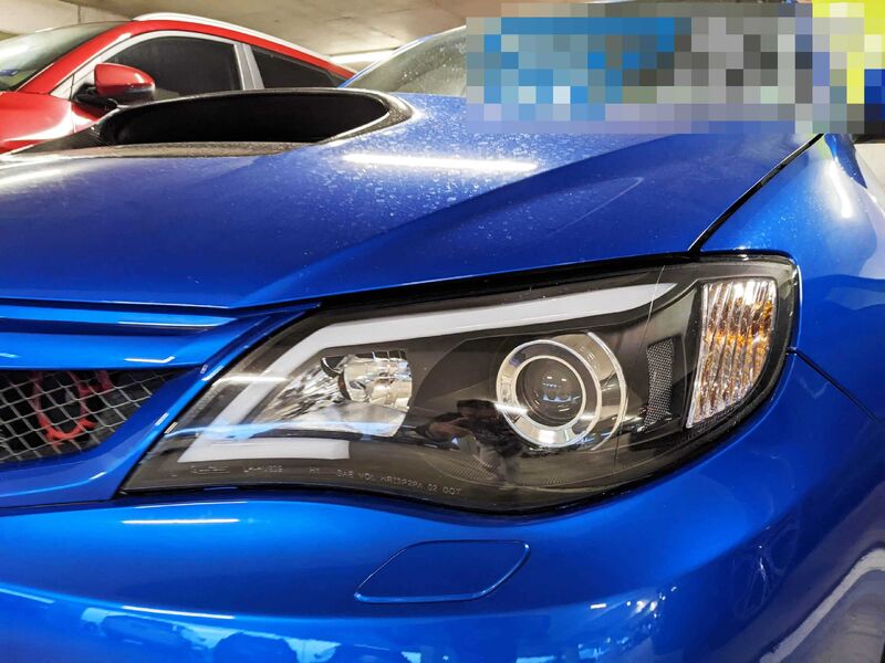 Black LED DRL Projector Headlights Fit For Subaru Impreza RS WRX STI G3 2008-2013