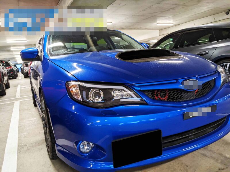 Black LED DRL Projector Headlights Fit For Subaru Impreza RS WRX STI G3 2008-2013