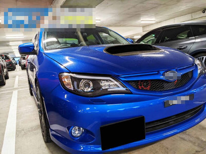 Black LED DRL Projector Headlights Fit For Subaru Impreza RS WRX STI G3 2008-2013