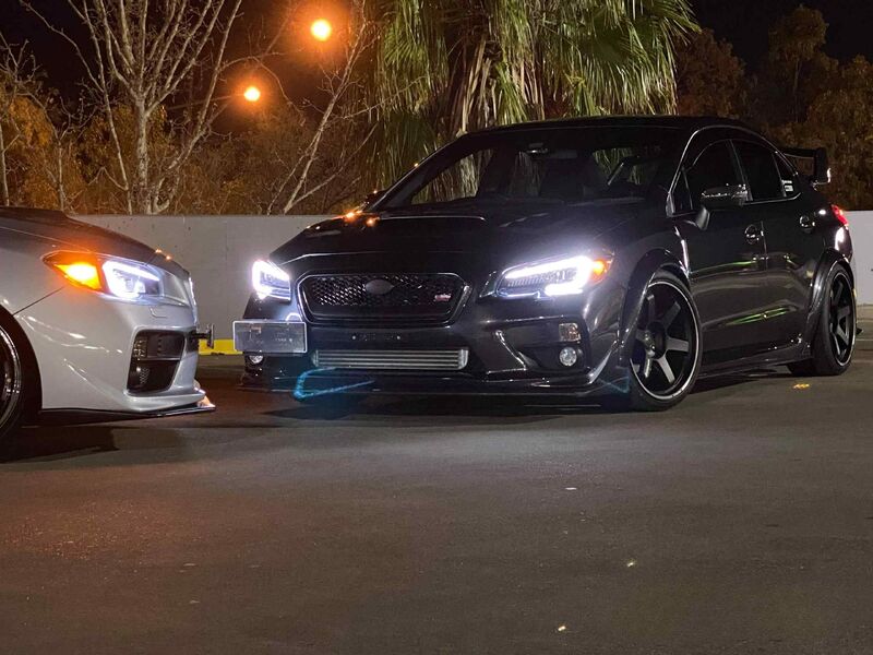 VLAND LED DRL Dynamic Signal Headlights Fit For Subaru WRX STI Levorg 2015-2017
