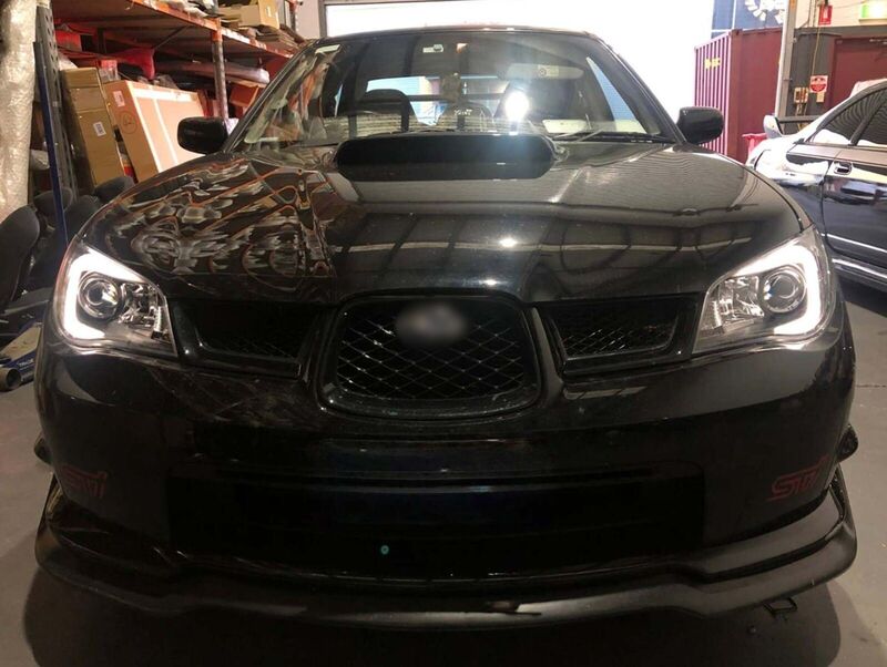 LED 3D Stripe DRL Projector Headlights Fit For Subaru Impreza WRX GD HID TYPE 2005-2007