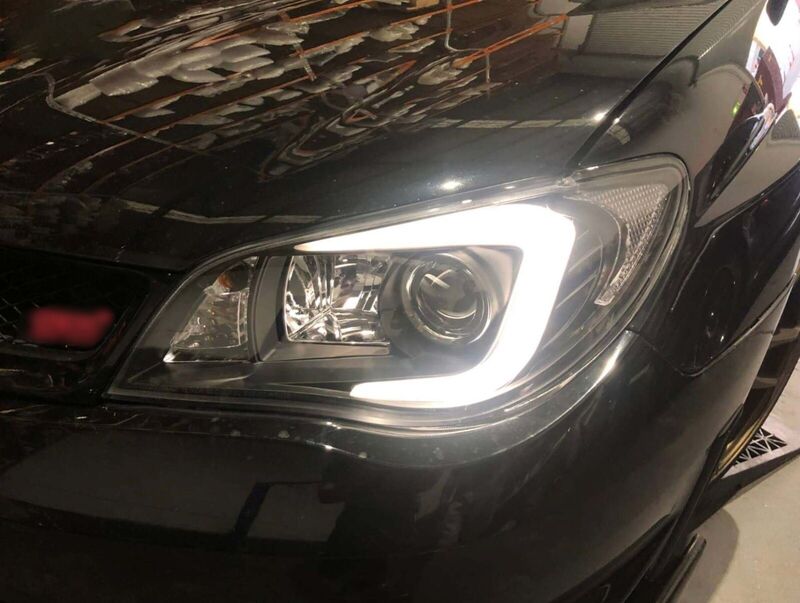 LED 3D Stripe DRL Projector Headlights Fit For Subaru Impreza WRX GD HID TYPE 2005-2007