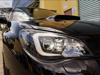 LED 3D Stripe DRL Projector Headlights Fit For Subaru Impreza WRX GD HID TYPE 2005-2007