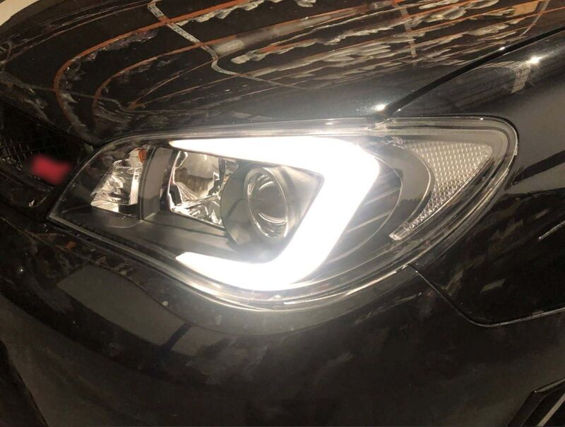 LED 3D Stripe DRL Projector Headlights Fit For Subaru Impreza WRX GD HID TYPE 2005-2007
