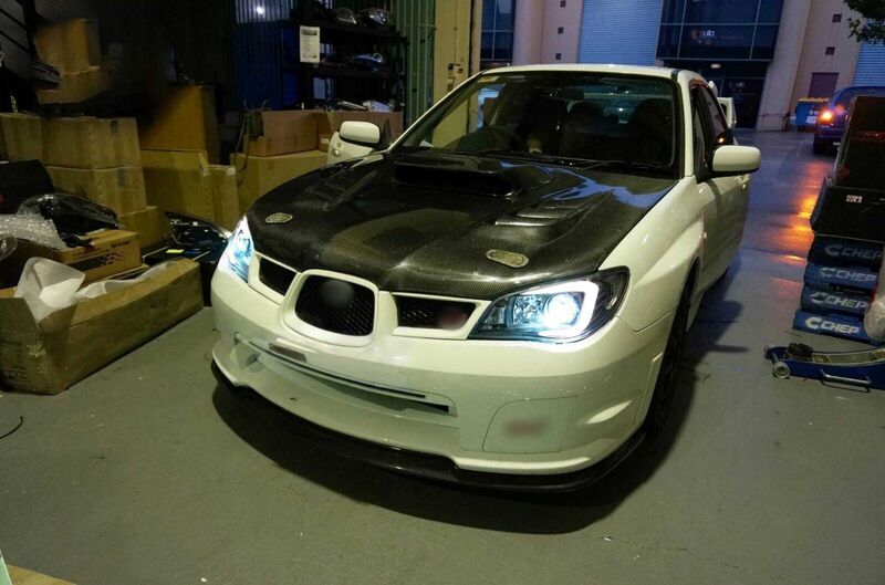 LED 3D Stripe DRL Projector Headlights Fit For Subaru Impreza WRX GD HID TYPE 2005-2007