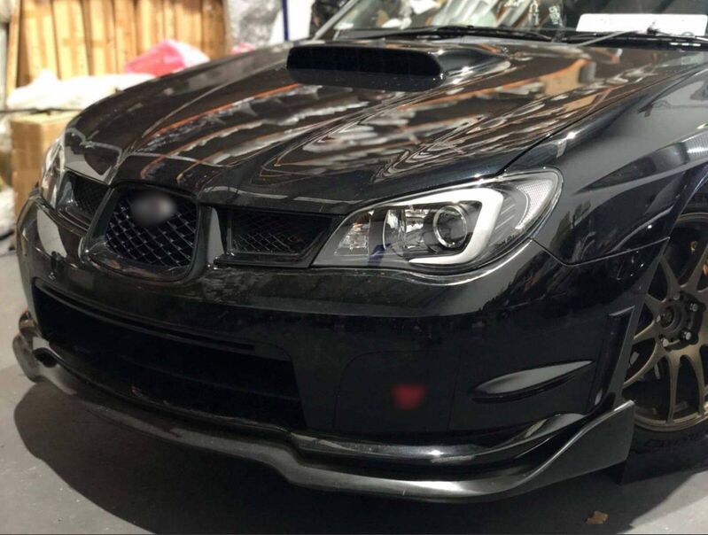 LED 3D Stripe DRL Projector Headlights Fit For Subaru Impreza WRX GD HID TYPE 2005-2007