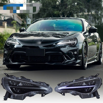 3D Full LED Headlights W/Animation Fit For Subaru BRZ Toyota 86 2012-2020