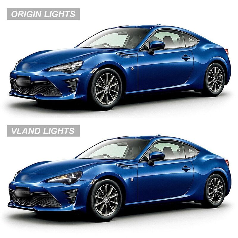 3D Full LED Headlights W/Animation Fit For Subaru BRZ Toyota 86 2012-2020