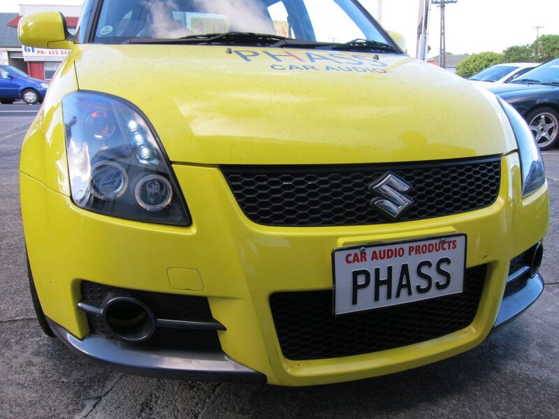 Black LED Angel Eyes Projector Headlights Fit For Suzuki Swift Sport 2004-2010