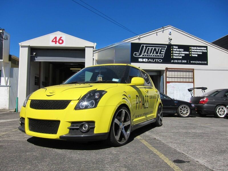 Black LED Angel Eyes Projector Headlights Fit For Suzuki Swift Sport 2004-2010