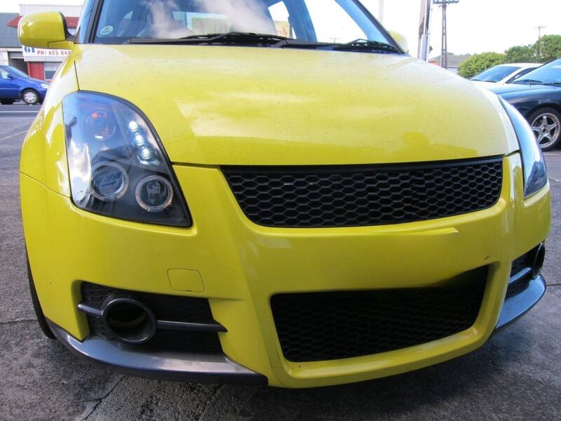Black LED Angel Eyes Projector Headlights Fit For Suzuki Swift Sport 2004-2010