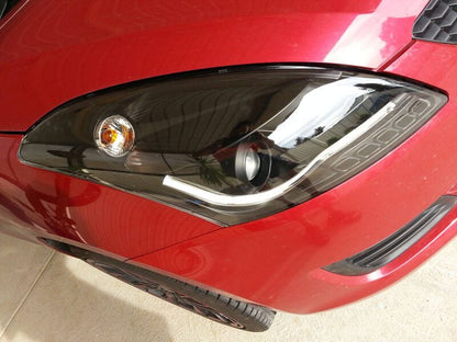 Black LED DRL Angel Eye Projector Headlights Fit For Suzuki Swift 2011-2016