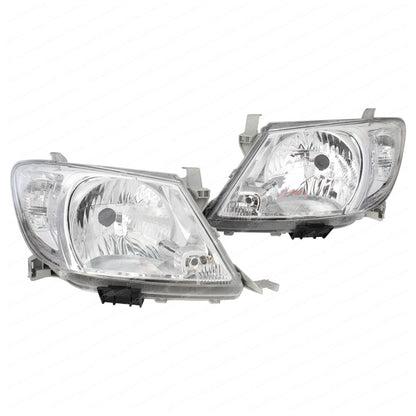 HeadLight LH + RH Fit For Toyota Hilux SR SR5 4WD 2WD UTE 2005-2012