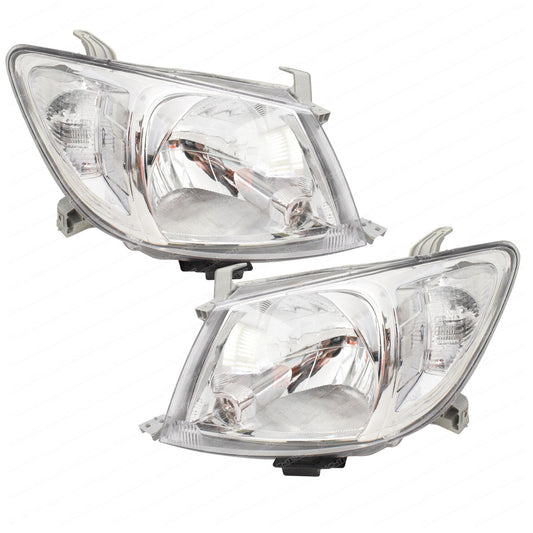 HeadLight LH + RH Fit For Toyota Hilux SR SR5 4WD 2WD UTE 2005-2012