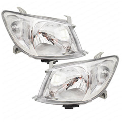 HeadLight LH + RH Fit For Toyota Hilux SR SR5 4WD 2WD UTE 2005-2012