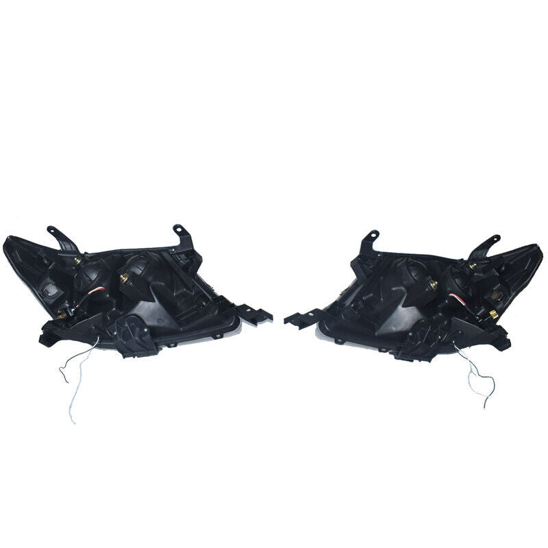 Smoke LED Headlights DRL HALO Projector Angel Eyes Fit For Toyota Hilux 2005-2011 Pair