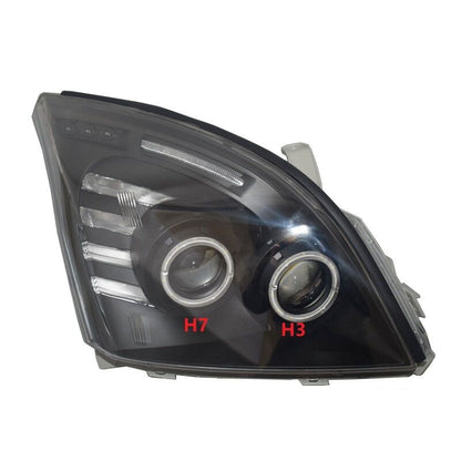 Smoke Angel Eye LED Headlights Fit For Toyota Prado 120 Series 02-09 Pair