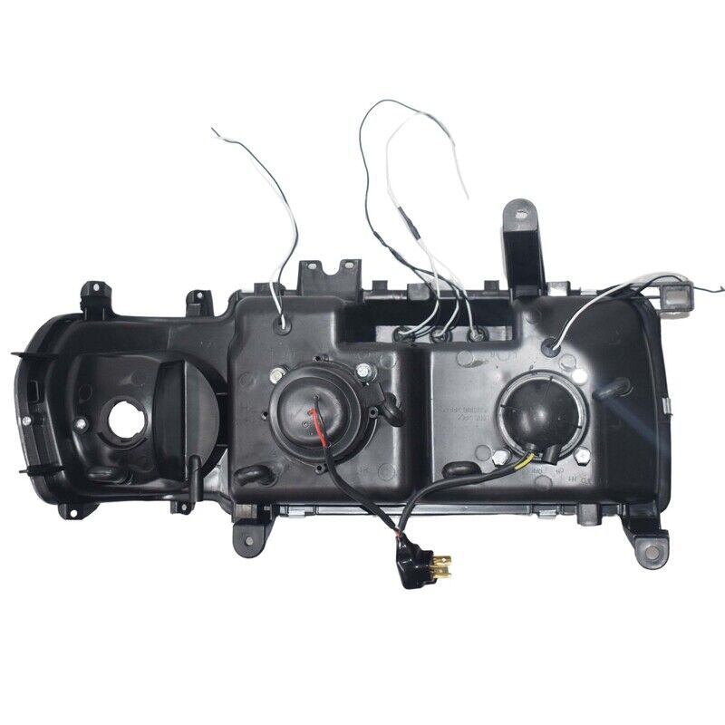 Smoke Angel Eye Pair Head Lights LED Fit For Toyota Landcruiser 80 Series Halo Projector AU
