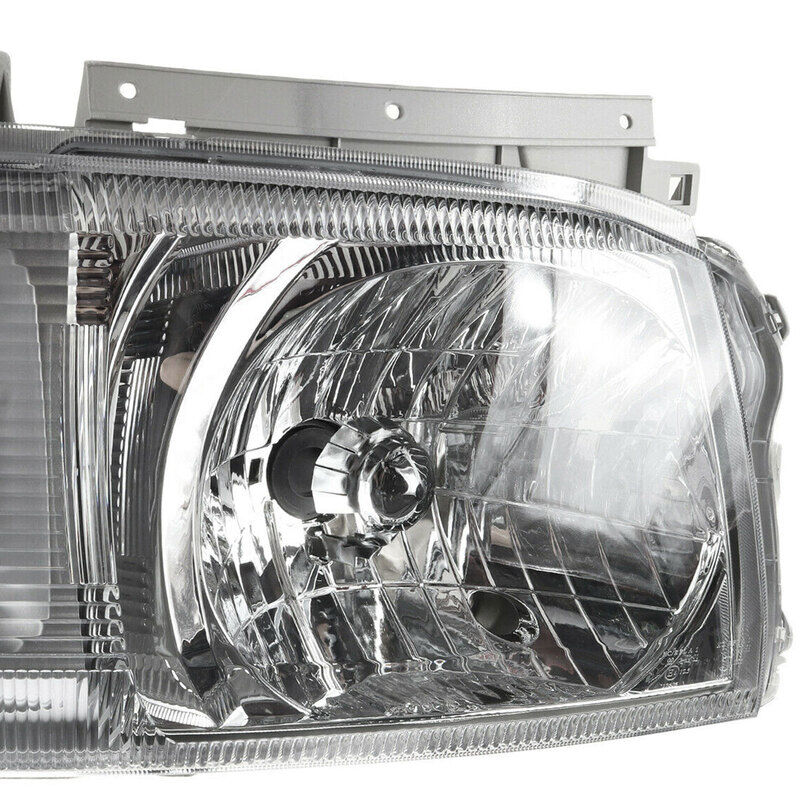 Pair Head Light Lamp Chrome Fit For Toyota Hiace TRH KDH Van Bus 2005~2010