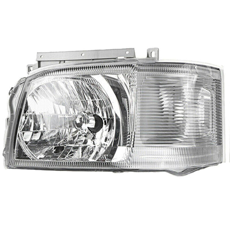 Pair Head Light Lamp Chrome Fit For Toyota Hiace TRH KDH Van Bus 2005~2010