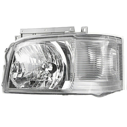 Pair Head Light Lamp Chrome Fit For Toyota Hiace TRH KDH Van Bus 2005~2010