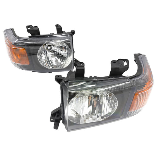 Pair LED Head Lights Fit For Toyota Landcruiser VDJ70 VDJ76 VDJ78 VDJ79 Series 2007-ON