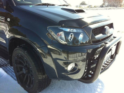 Black CCFL Angel-Eyes Projector Headlights Fit For Toyota Hilux SR5 2005-2010