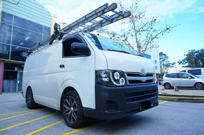 Black CCFL DRL Projector Headlights Fit For Toyota Hiace Van 2011-2014