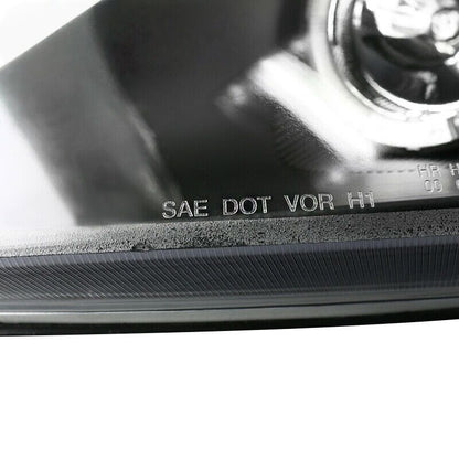 Black LED Angel-Eyes Projector Head Lights Fit For Toyota Celica SS2 1999-2005
