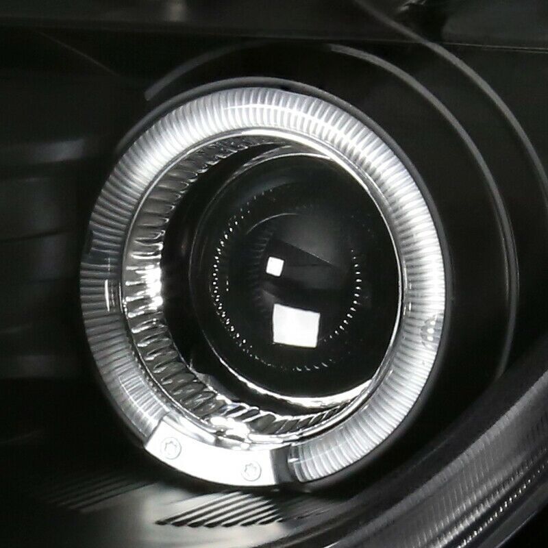 Black LED Angel-Eyes Projector Head Lights Fit For Toyota Celica SS2 1999-2005