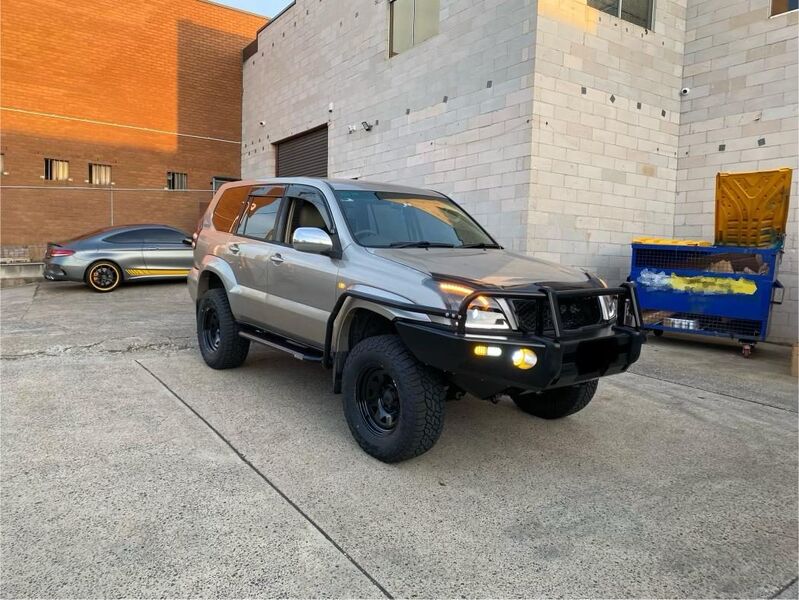 3D LED DRL Dual Projector Head Lights Fit For Toyota Prado FJ120 2003-2009