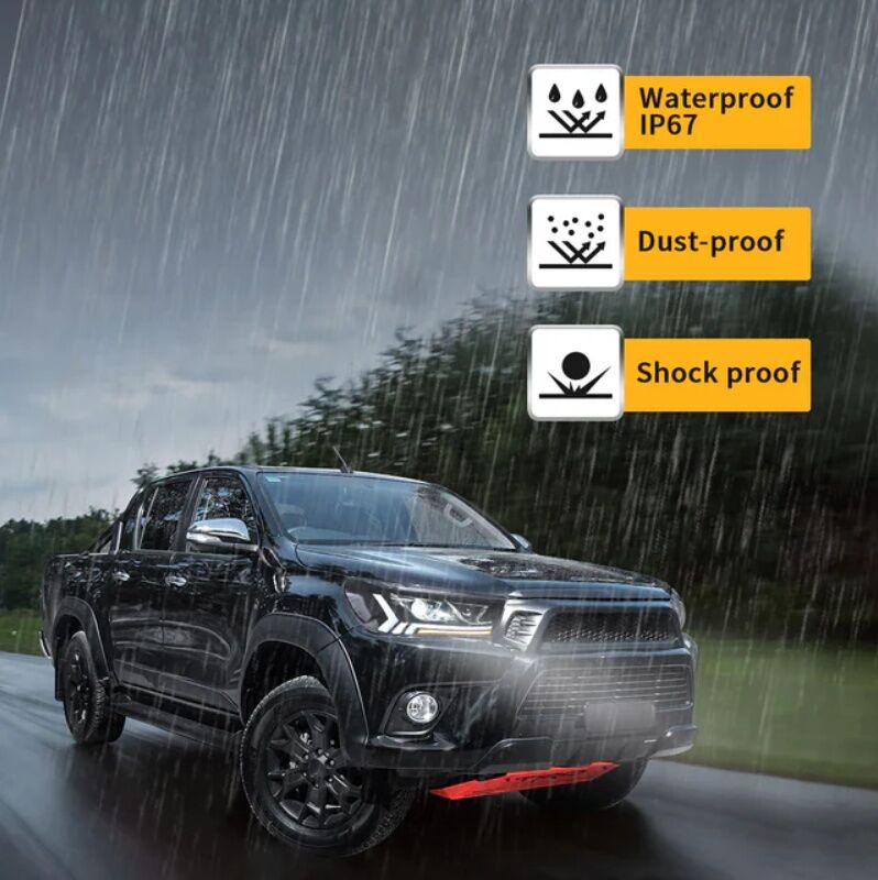 Black LED Projector Headlights Dynamic Indicators Fit For Toyota Hilux Revo 2015-2020