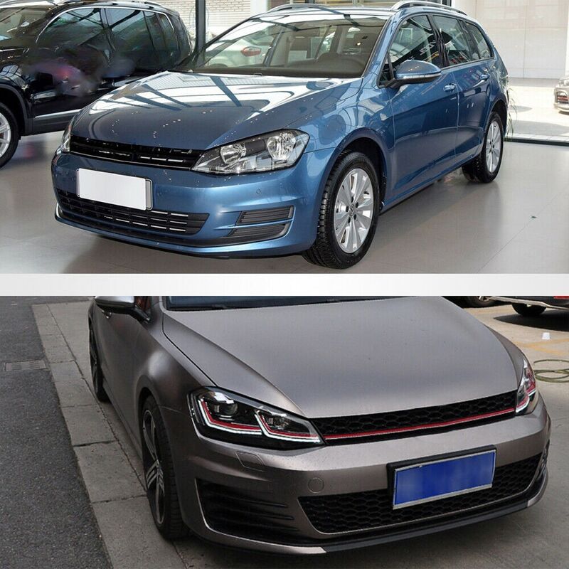 R Style DRL LED Projector Headlights LED Indicator Fit For VW Golf 7 MK7 TDI GTI 2013-2018