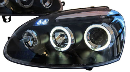 Black LED Projector Headlights Fit For VW Golf 5 MK5 GTI TDI 2003-2008