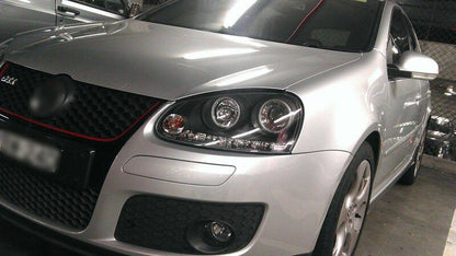 CCFL Angel Eyes Black Projector DRL Headlights Fit For VW Golf 5 V TDI /GTI 2003-2008