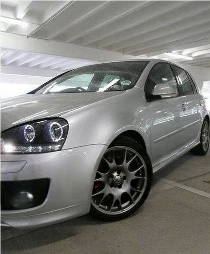 CCFL Angel Eyes Black Projector DRL Headlights Fit For VW Golf 5 V TDI /GTI 2003-2008
