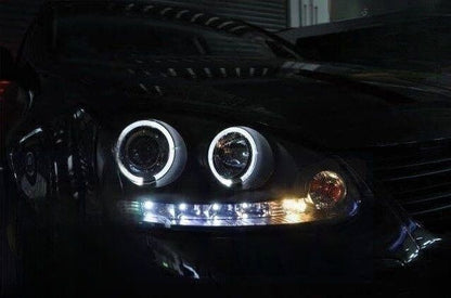 CCFL Angel Eyes Black Projector DRL Headlights Fit For VW Golf 5 V TDI /GTI 2003-2008