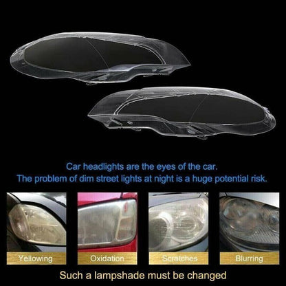 Pair Of Headlight Lens Lamp Cover Lampshade Fit For BMW X5 E70 2008-2013