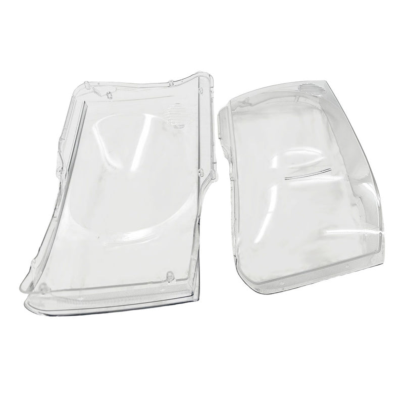 Pair Plastic Headlight Lens Cover Kit Fit For Nissan Patrol GU Y61 2004-2011