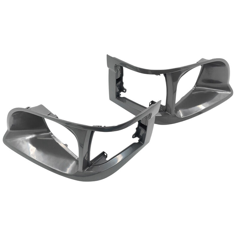 Pair Of Grey Headlight Corner Light Case Rim Fit For Toyota Hiace LH RZH 1998-2005