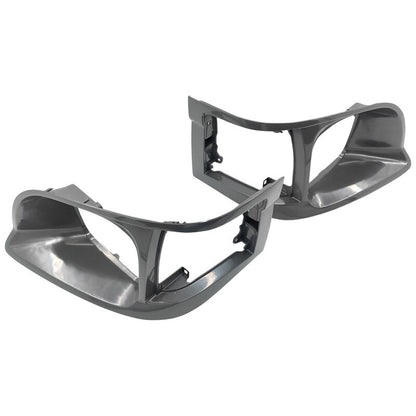 Pair Of Grey Headlight Corner Light Case Rim Fit For Toyota Hiace LH RZH 1998-2005