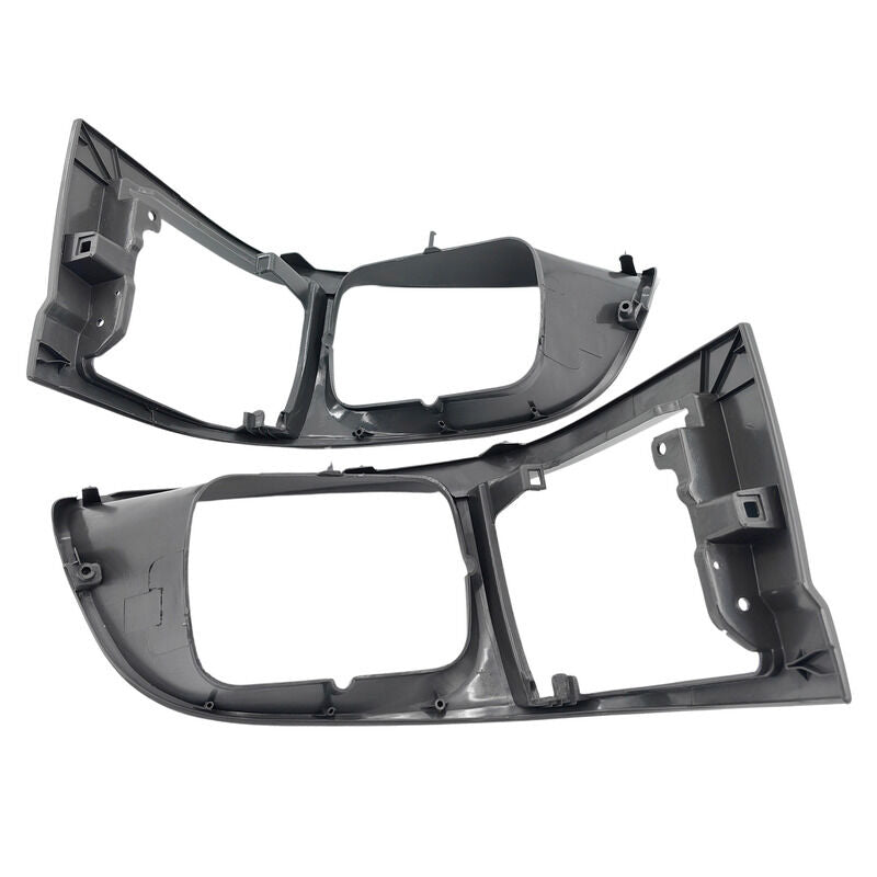 Pair Of Grey Headlight Corner Light Case Rim Fit For Toyota Hiace LH RZH 1998-2005