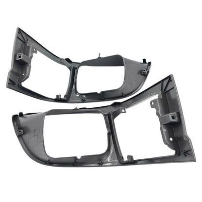 Pair Of Grey Headlight Corner Light Case Rim Fit For Toyota Hiace LH RZH 1998-2005