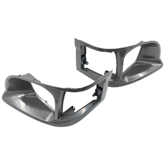 Pair Of Grey Headlight Corner Light Case Rim Fit For Toyota Hiace LH RZH 1998-2005