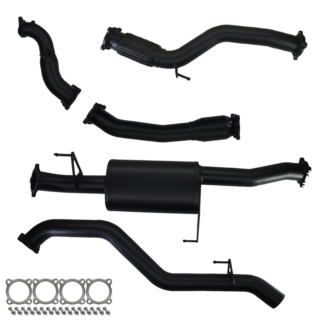 #Black - 409 Stainless Steel, #With Cat & Muffler
